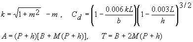 Trapezoidal flume equations