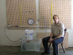 Video of experiment of pressure drop due to friction