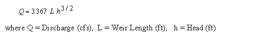 Cipoletti Weir Equation