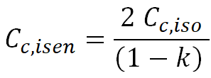 Choked isentropic constant equation