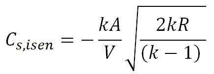 Subsonic isentropic constant equation