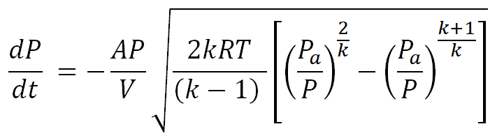 Subsonic isothermal dPdt equation