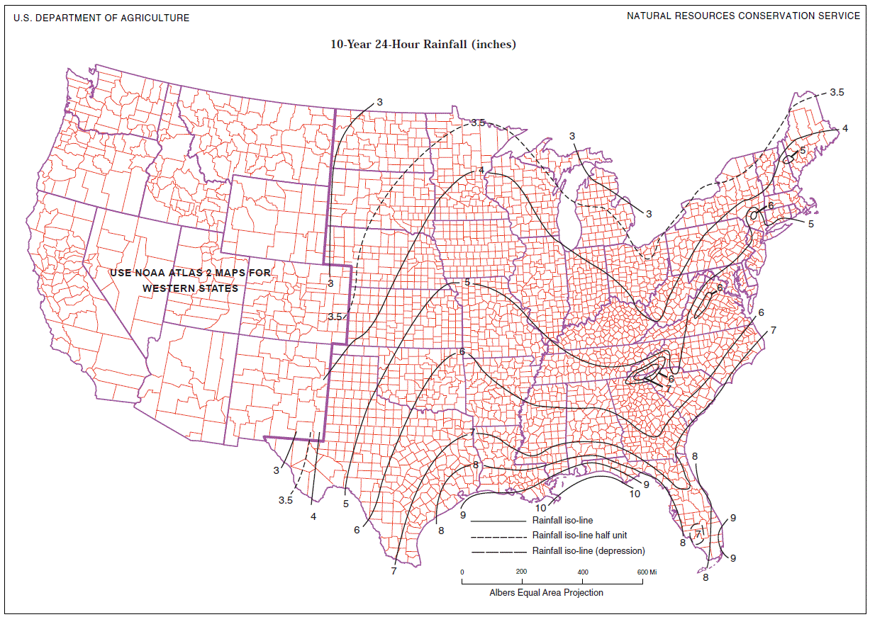 Rainfall Intensity Chart Texas